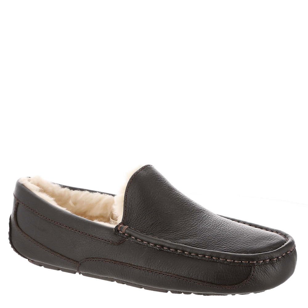 Zapatillas Ugg Ascot Dark Spice De Piel De Plena Flor Para Hombre - Venta Internacional.