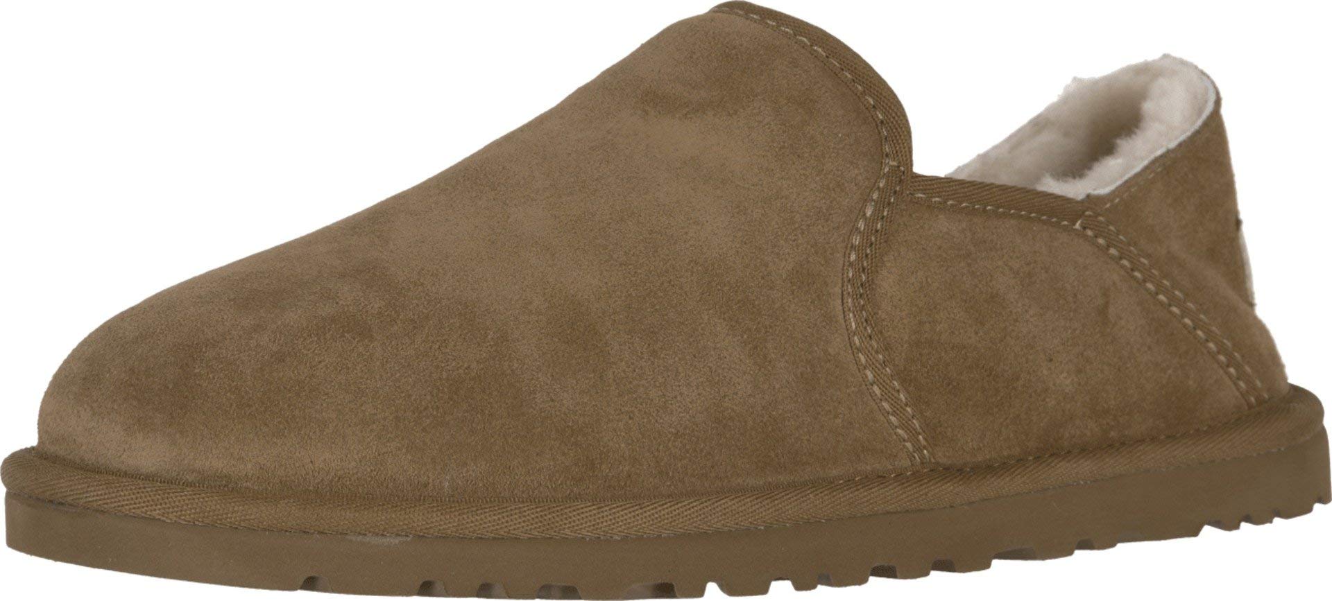 Foto 2 pulgar | Pantuflas Ugg Kenton De Gamuza Castaña Para Hombre Con Lana Ugg Pure - Venta Internacional.
