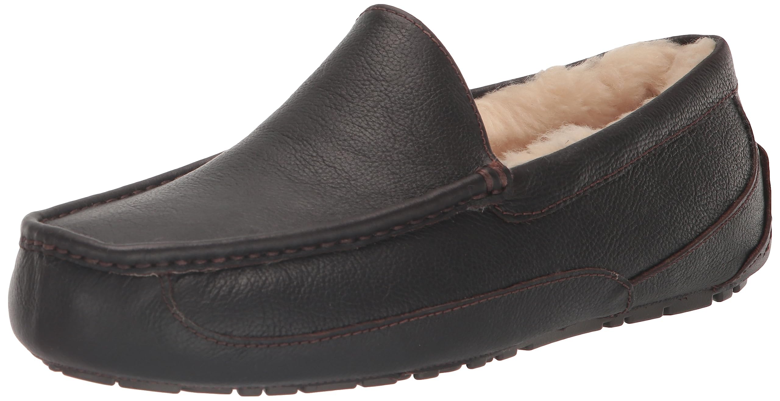 Zapatillas Ugg Ascot Dark Spice De Piel De Plena Flor Para Hombre - Venta Internacional.