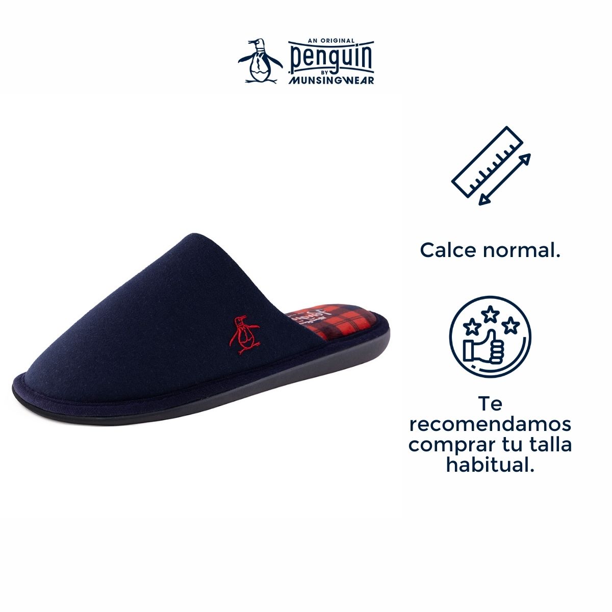Foto 3 | Pantufla Original Penguin Style Sonntag Azul Marino Para Hombre