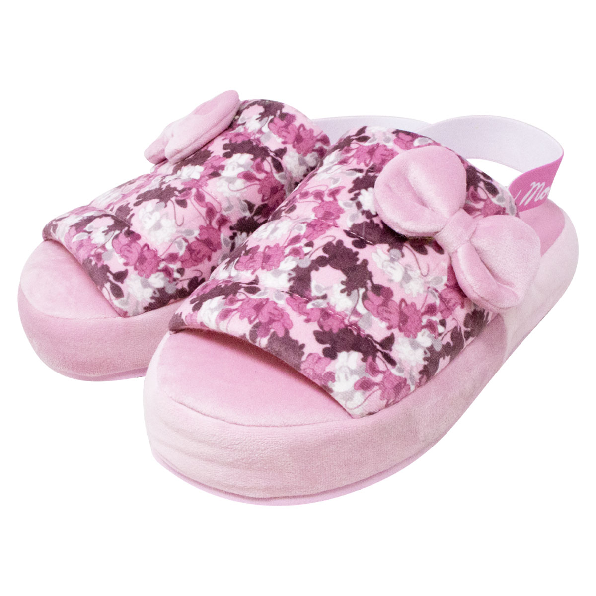 Pantufla Puff Disney Minnie Mouse Color Rosa Para Dama