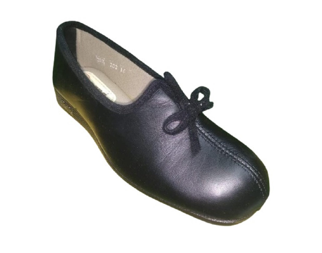 Foto 1 | Zapatos Nana de Piel Negros para Mujer