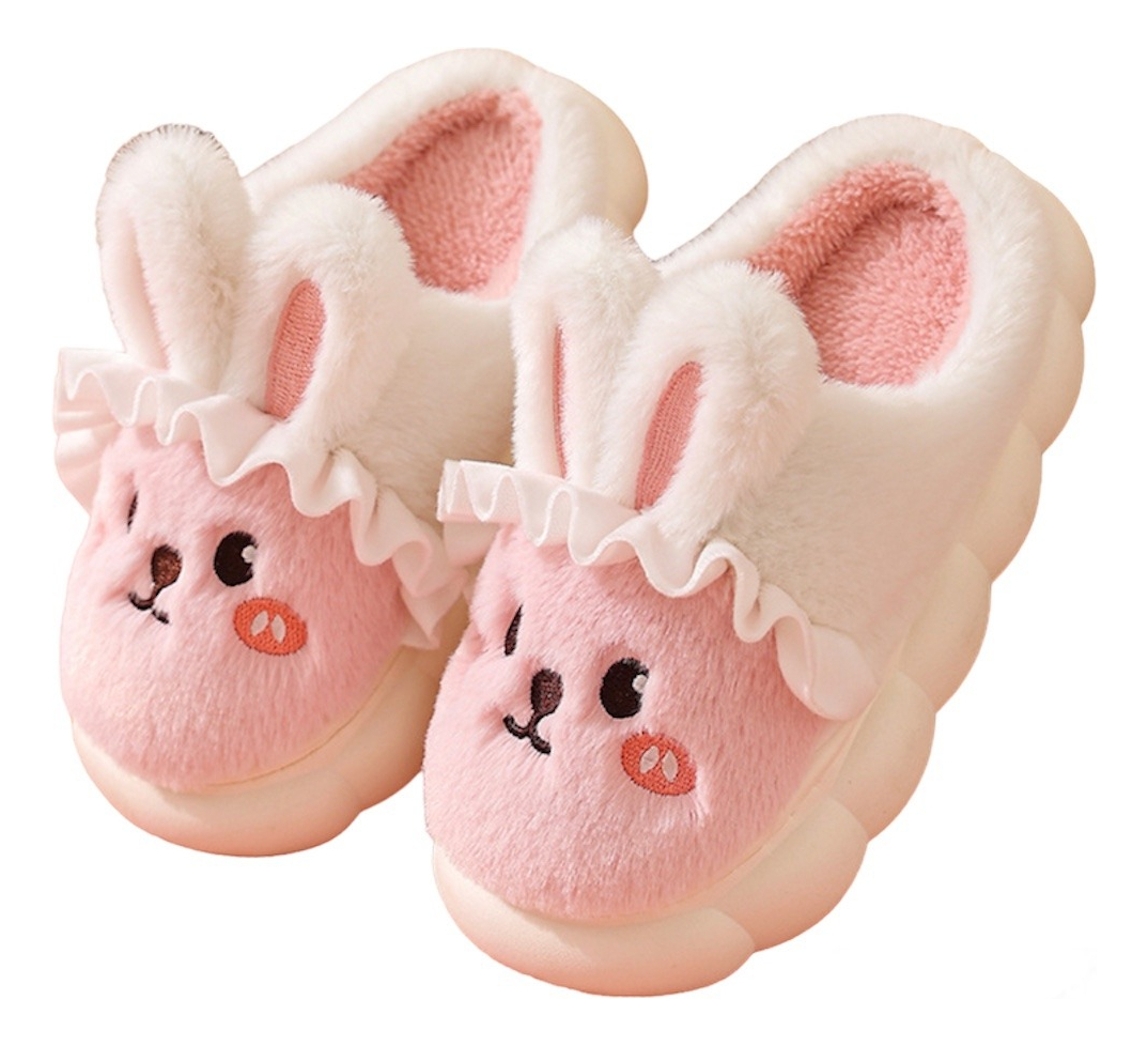 Foto 1 | Pantunflas Infantil Super Comodas Peluche, Rosa Claro