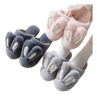 Foto 2 | Lindas Y Conejo Cómodas Pantuflas, Gris