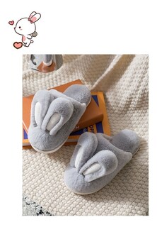 Foto 3 | Lindas Y Conejo Cómodas Pantuflas, Gris