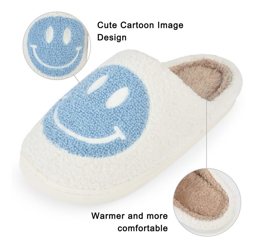 Foto 4 pulgar | Pantuflas Funbu Azul para Mujer