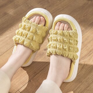 Foto 2 | Pantuflas Funbu Amarillas para Mujer