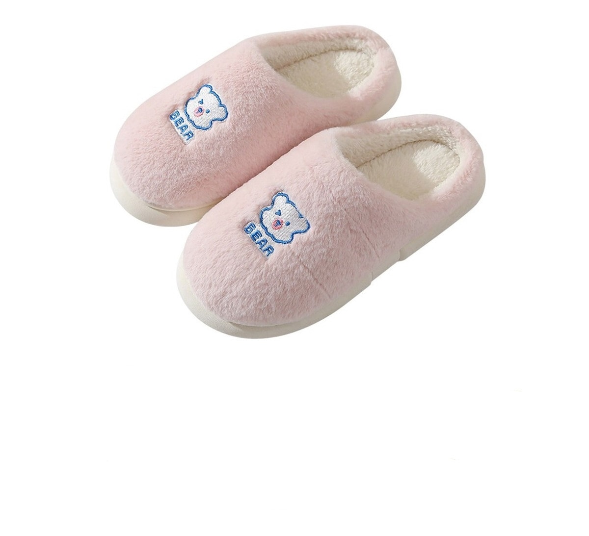 Pantuflas de Algodón Lindas y Cómodas de Oso Rosa 40-41 para Dama Unisex $761