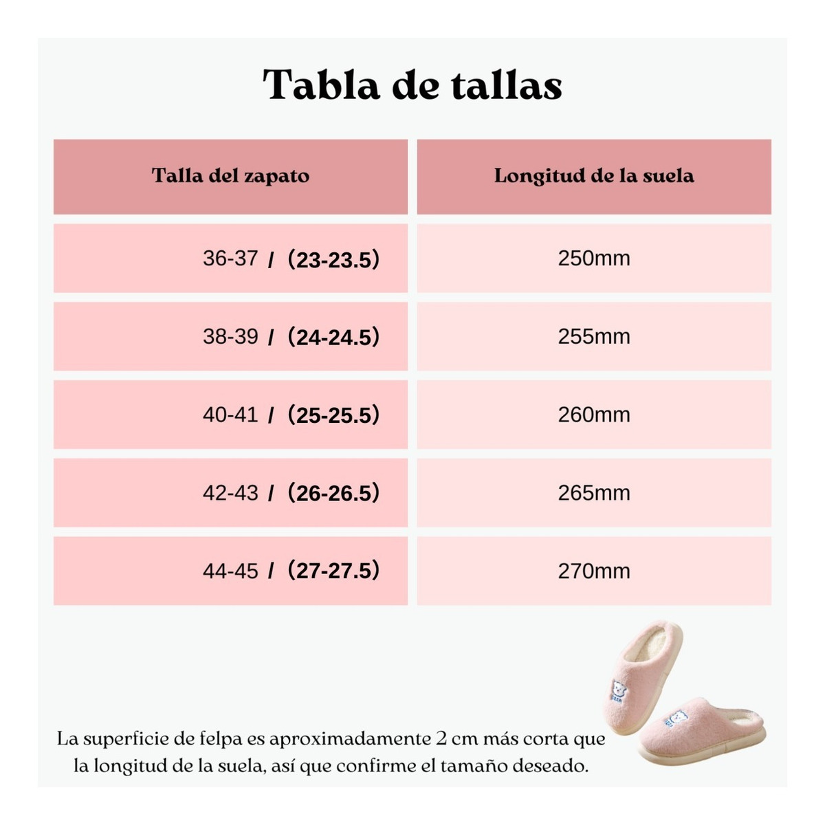 Foto 4 pulgar | Pantuflas de Algodón Lindas y Cómodas de Oso Rosa 40-41 para Dama Unisex