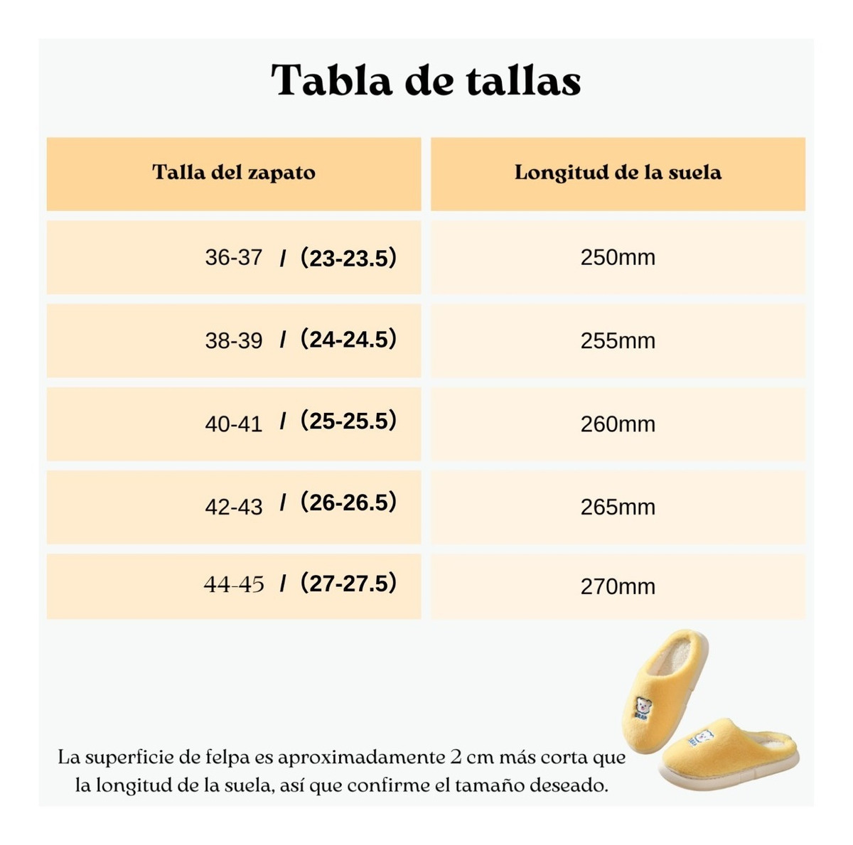 Foto 3 | Pantuflas para Dama de Algodón Lindas y Cómodas de Oso Amarillas 38-39 Unisex