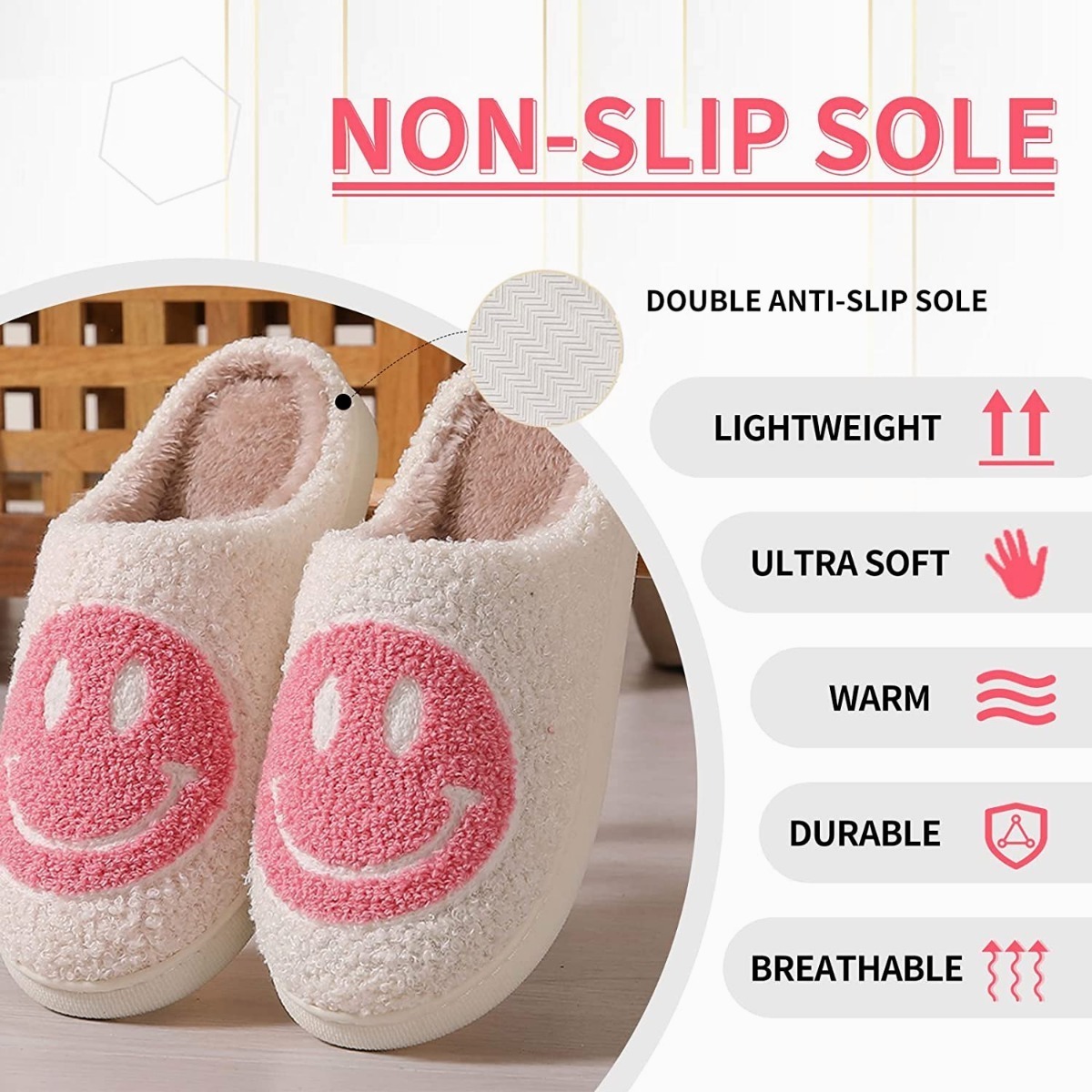 Foto 2 | Pantuflas Funbu color Rosa para Mujer