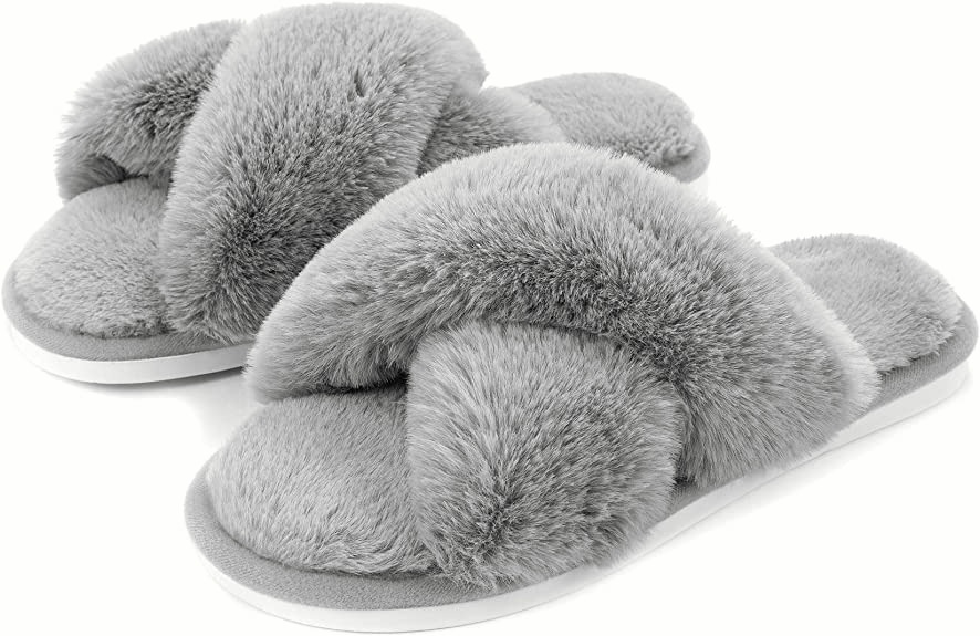 Foto 2 pulgar | Pantuflas Funbu color Gris para Mujer