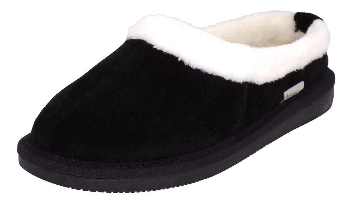 Foto 2 pulgar | Pantuflas para Mujer Stahl Originales Gamuza Negro