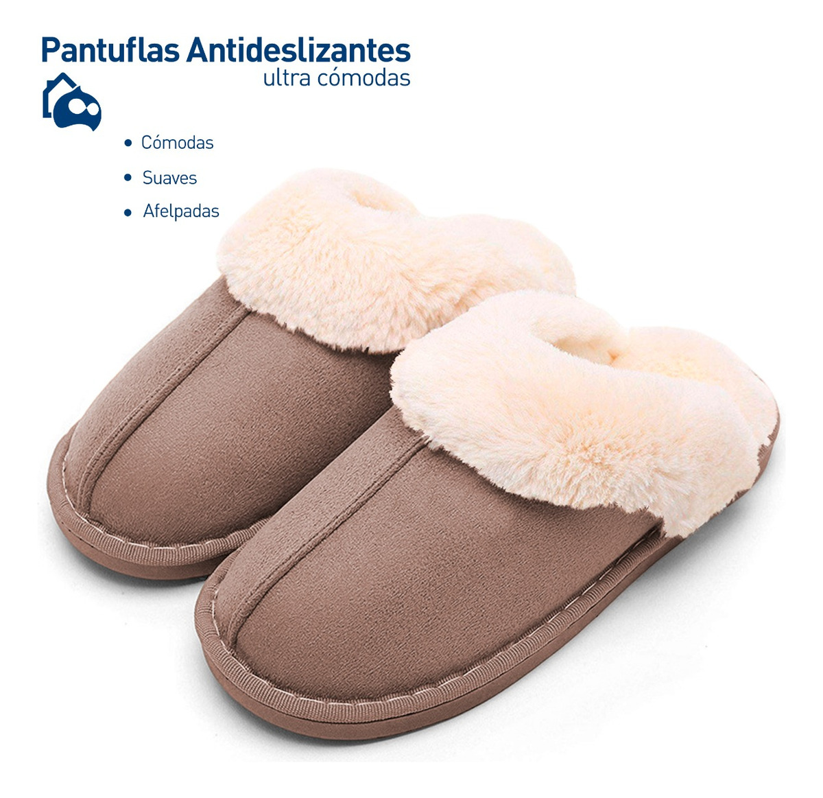 Foto 2 | Pantuflas Bluelander color Café Unisex
