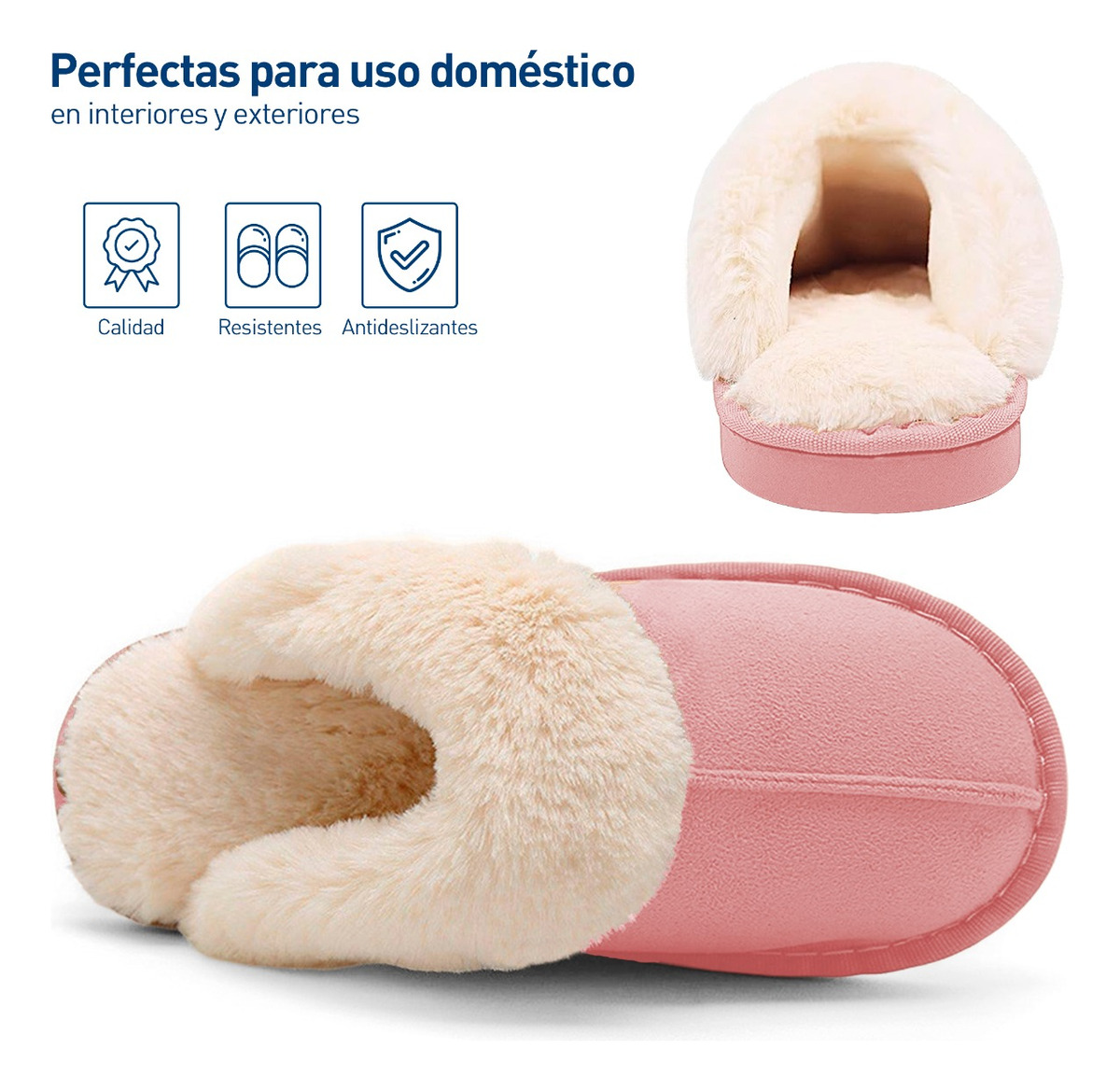Foto 3 pulgar | Pantuflas Bluelander color Rosa para Mujer