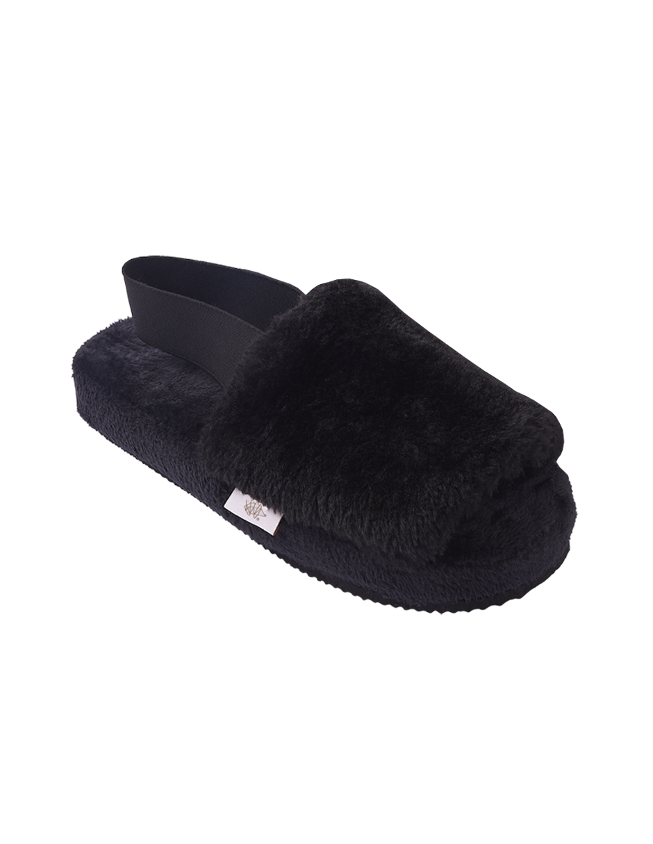 Pantuflas para Mujer Erizo Clothing de Plataforma Negras