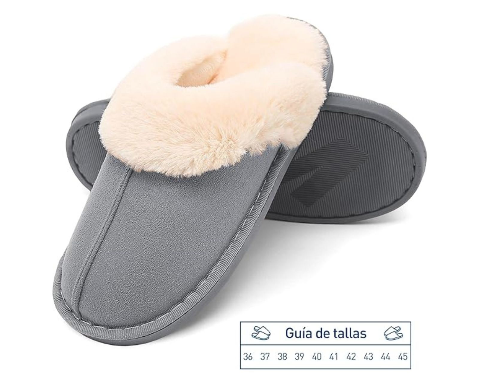 Foto 4 pulgar | Pantuflas Bluelander CBHH-0283 Gris Unisex