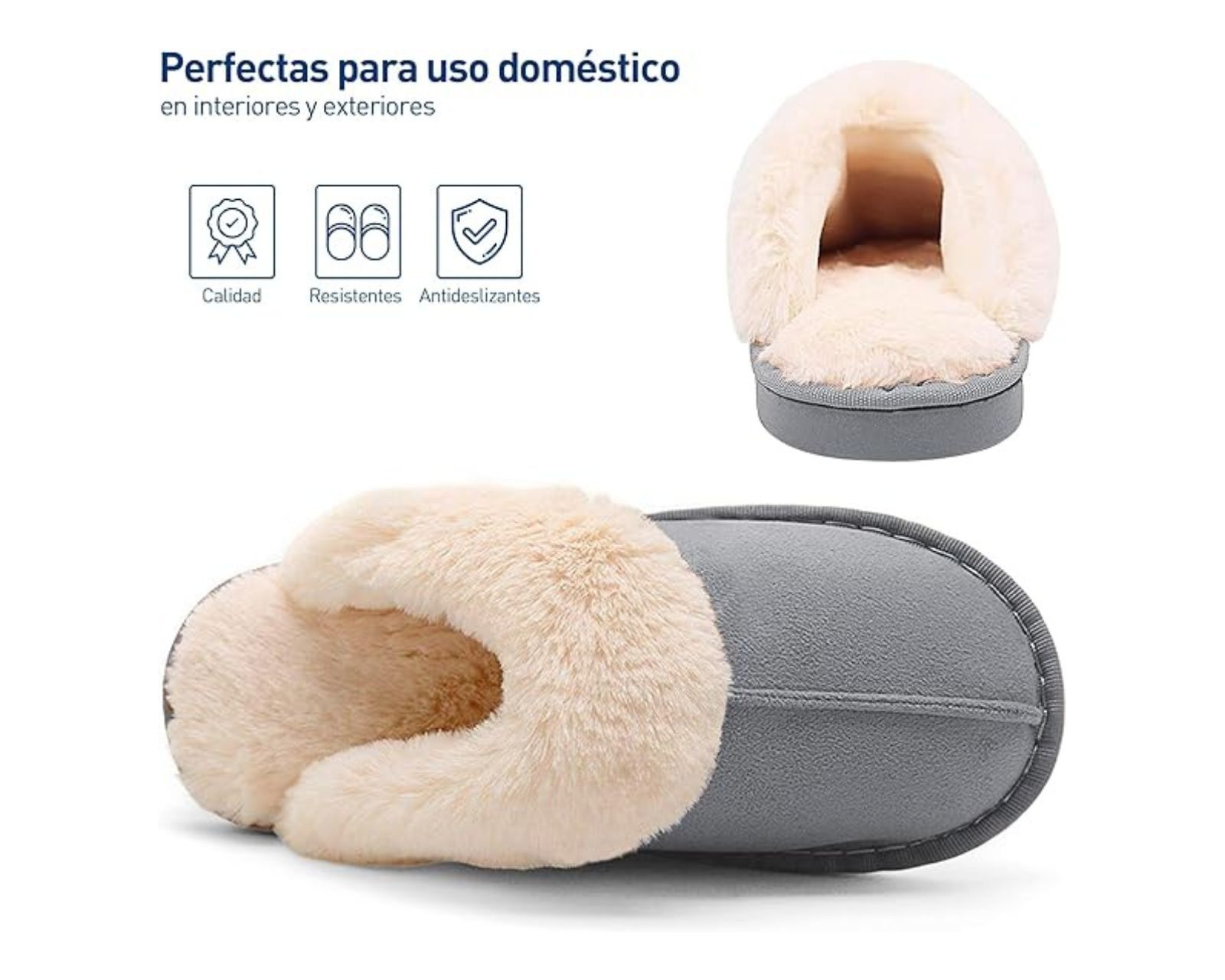 Foto 5 pulgar | Pantuflas Bluelander CBHH-0283 Gris Unisex