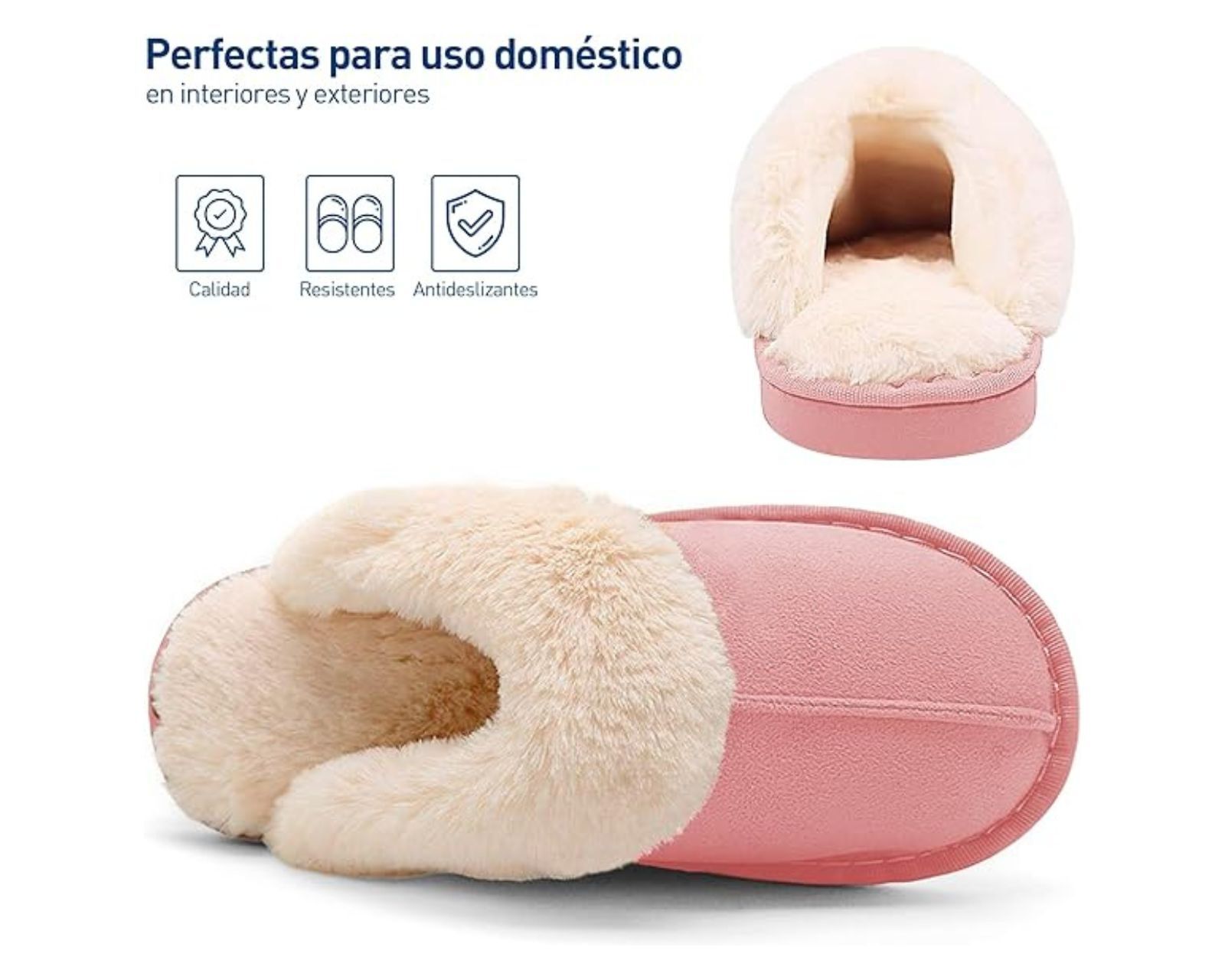 Foto 4 pulgar | Pantuflas Bluelander Rosas