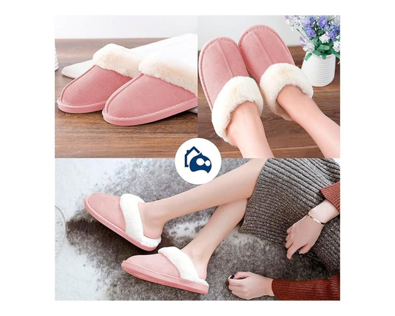 Foto 5 | Pantuflas Bluelander Rosas