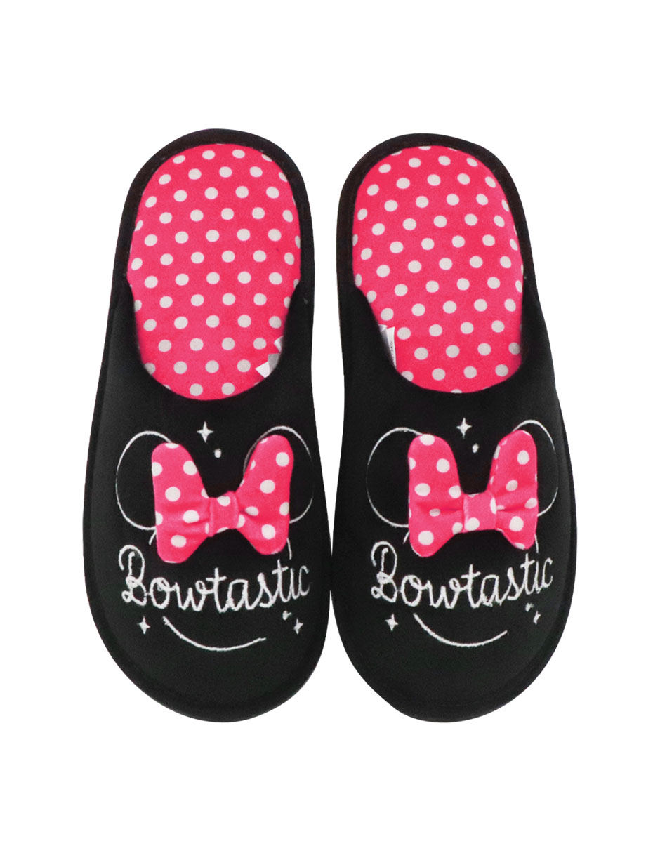 Foto 2 pulgar | Pantufla Bordada Disney Minnie Mouse