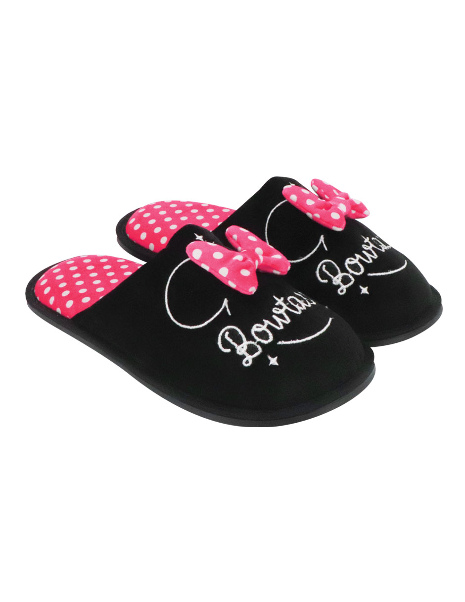 Foto 3 pulgar | Pantufla Bordada Disney Minnie Mouse