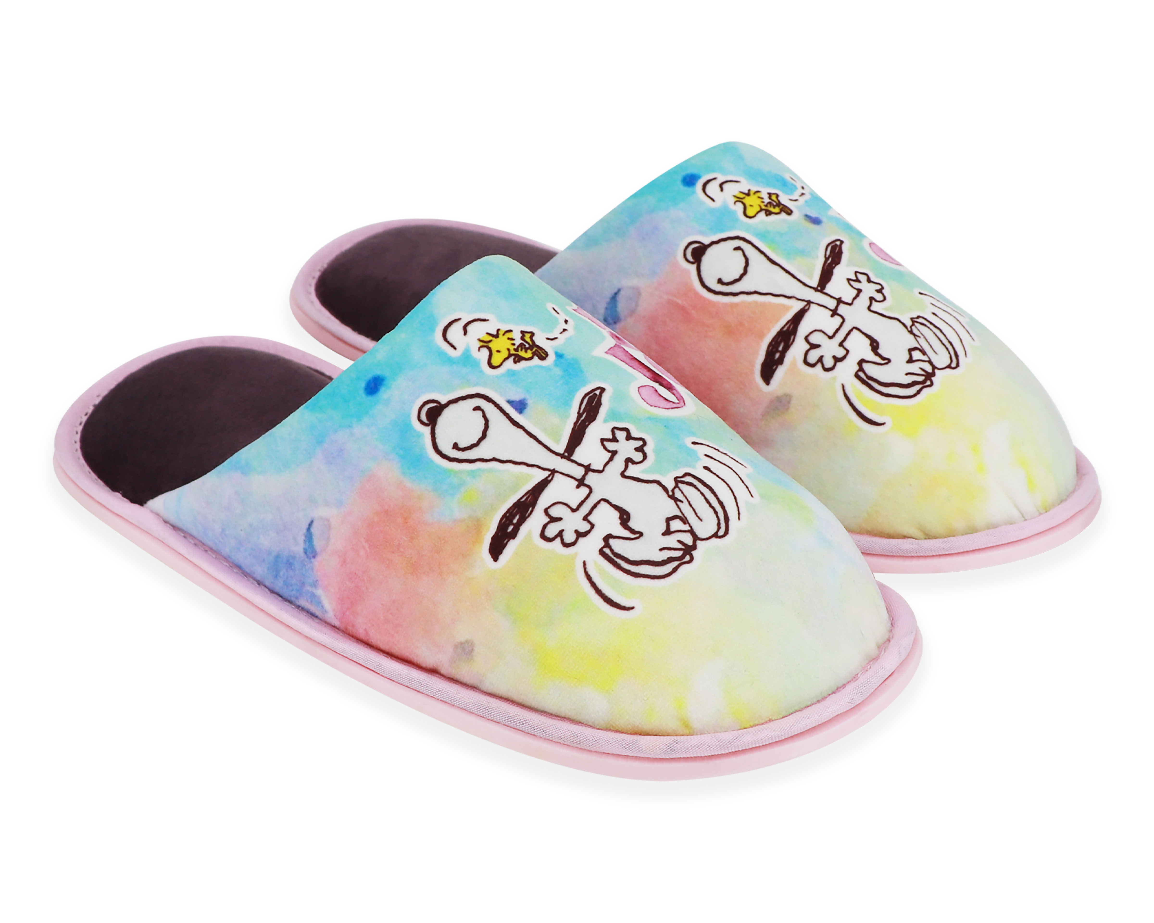 Foto 2 pulgar | Pantuflas Snoopy Multicolor para Dama