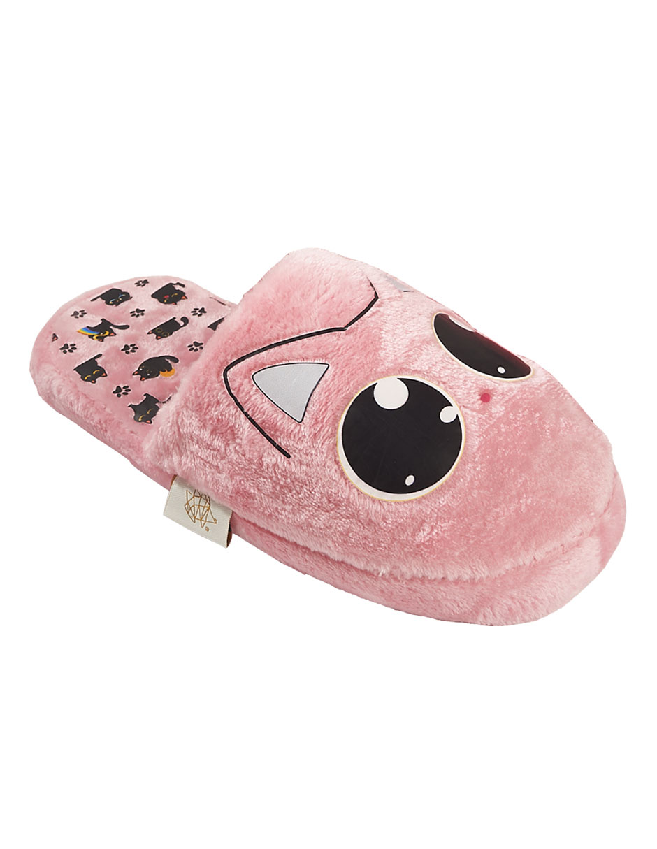 Foto 2 pulgar | Pantufla Erizo Clothing Gato Rosa para Dama