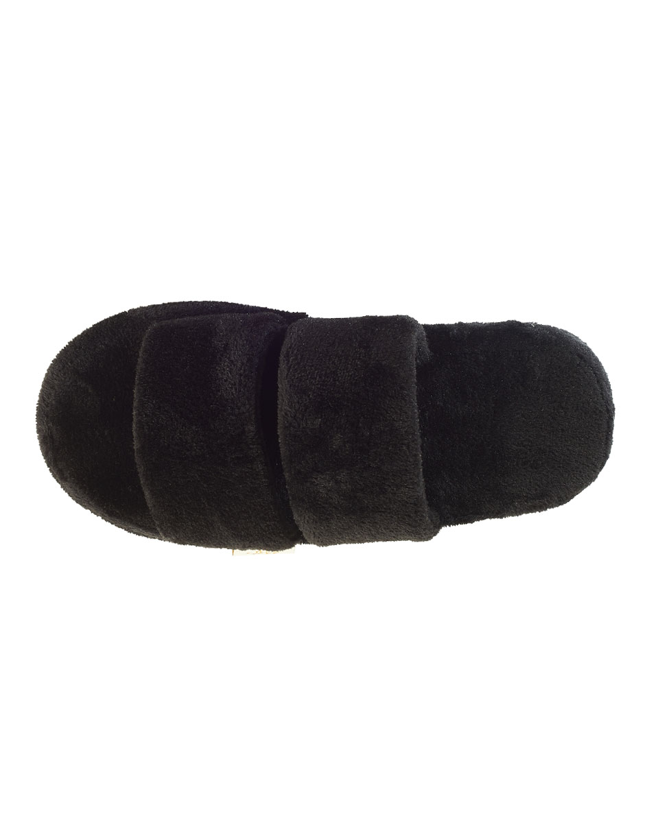 Foto 2 | Pantuflas Erizo Clothing Doble Banda Negras