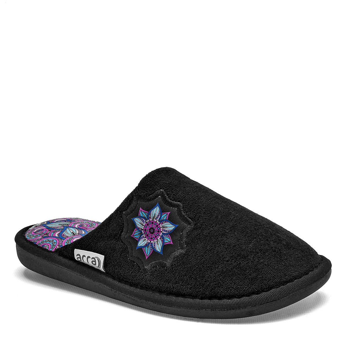 Foto 2 pulgar | Pantufla Arra Negro Código 124745-e para Mujer