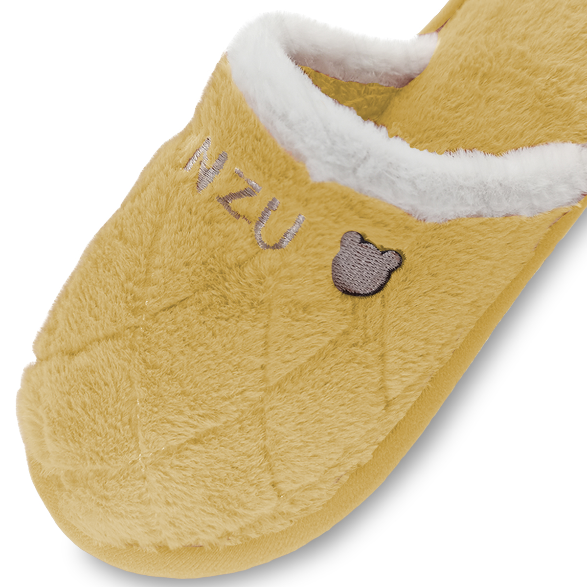 Foto 7 pulgar | Pantuflas Antideslizantes de Peluche Shendy Vendy Amarillas para Mujer