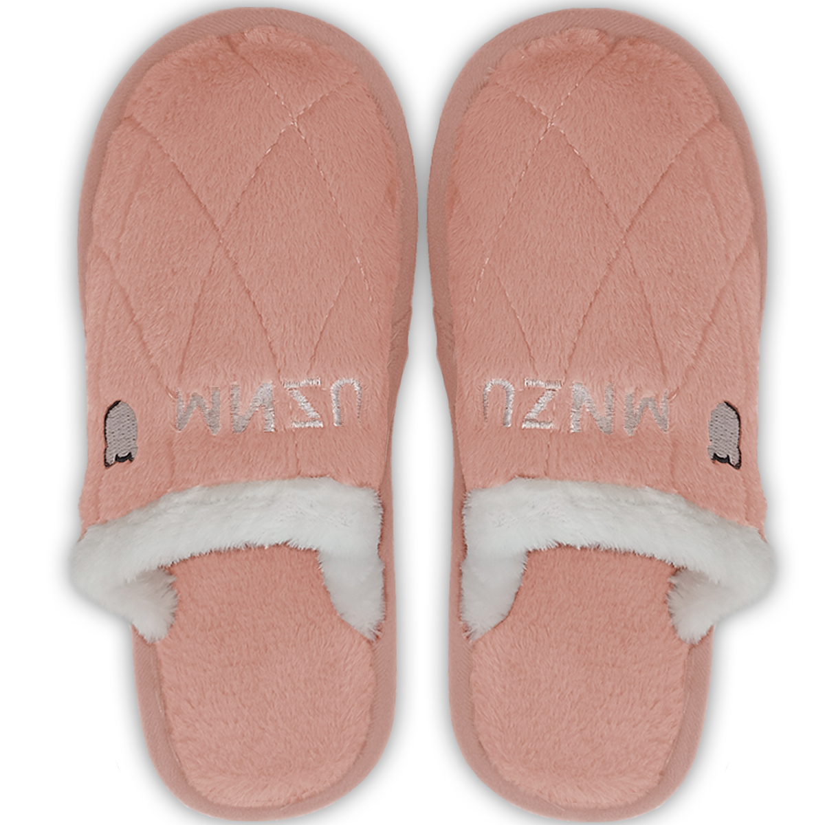 Foto 6 pulgar | Pantuflas Antideslizantes Shendy Vendy de Peluche Rosas para Mujer