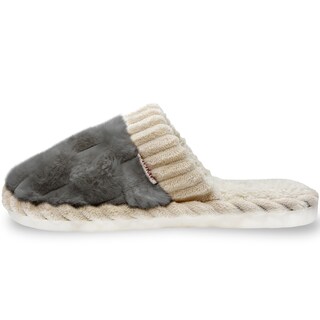 Foto 3 | Pantuflas Antideslizantes Shendy Vendy de Algodón Grises para Mujer