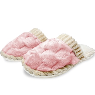 Foto 1 | Pantuflas Antideslizantes Shendy Vendy de Algodón Rosa para Mujer