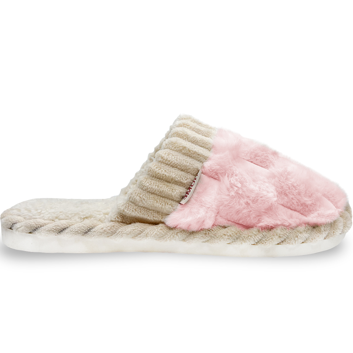 Foto 3 pulgar | Pantuflas Antideslizantes Shendy Vendy de Algodón Rosa para Mujer