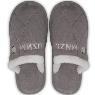 Foto 5 | Pantuflas Antideslizantes Shendy Vendy Gris de Peluche para Mujer