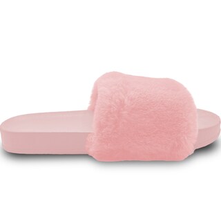 Foto 2 | Pantuflas Antideslizantes Shendy Vendy de Peluche Rosas para Mujer