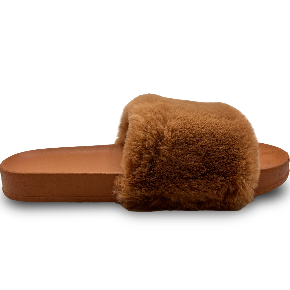 Foto 3 pulgar | Pantuflas Antideslizantes Shendy Vendy de Peluche Marrones para Mujer