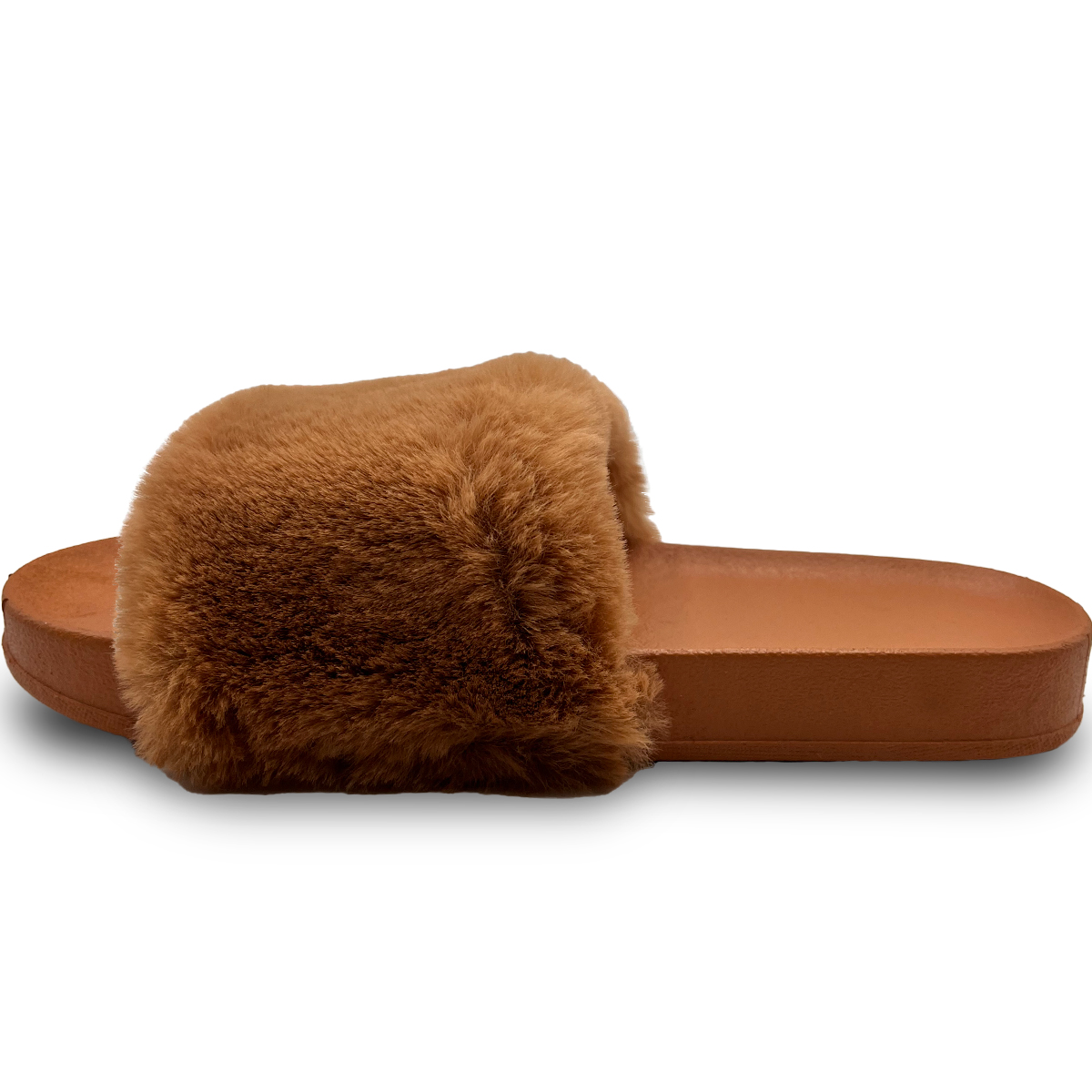 Foto 4 pulgar | Pantuflas Antideslizantes Shendy Vendy de Peluche Marrones para Mujer