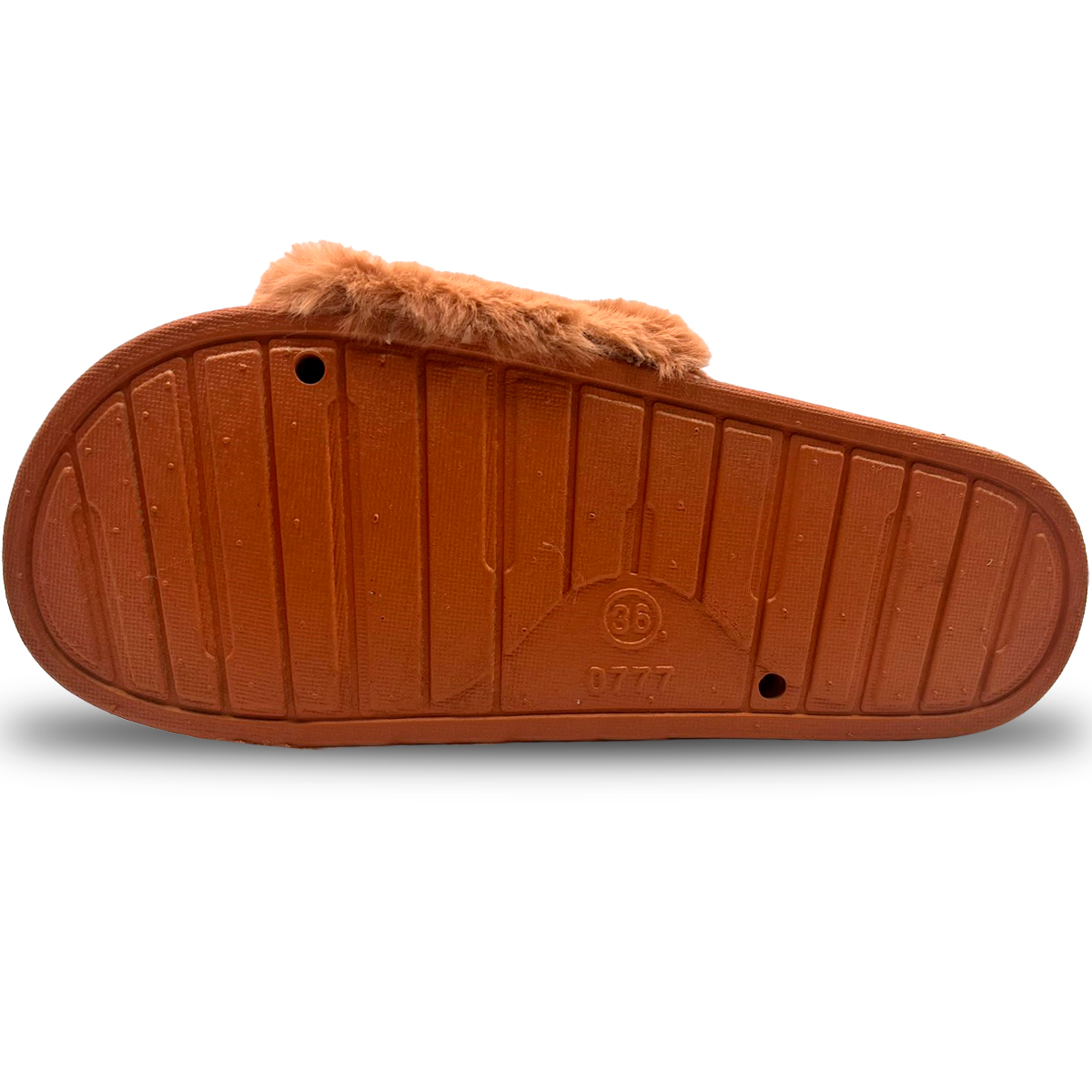Foto 4 | Pantuflas Antideslizantes Shendy Vendy de Peluche Marrones para Mujer