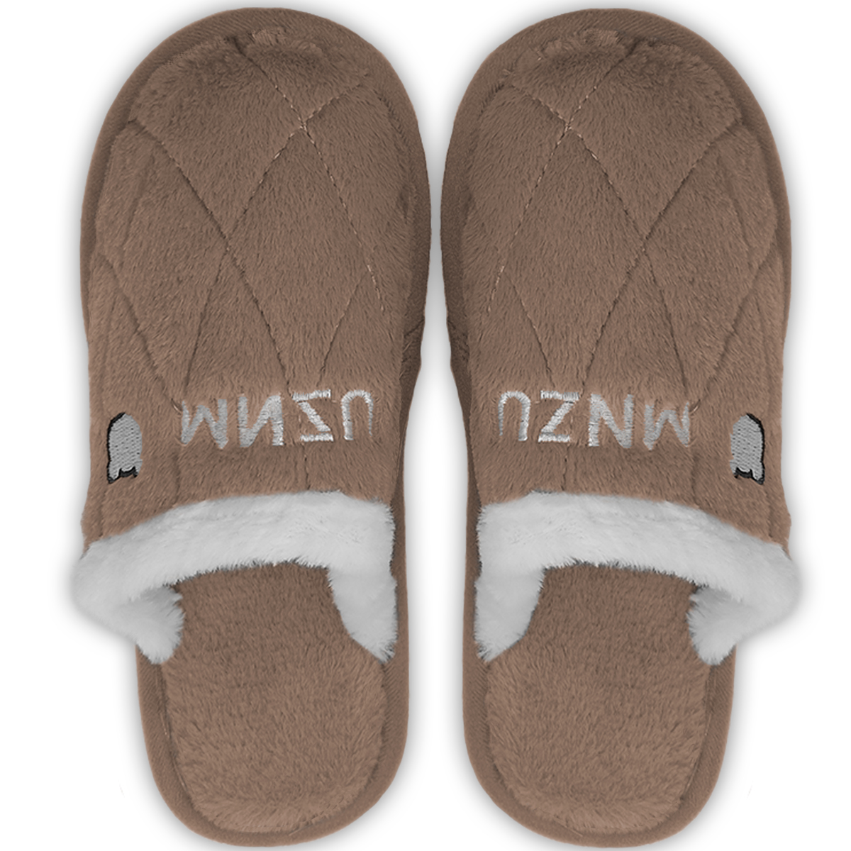 Foto 6 pulgar | Pantuflas Antideslizantes Shendy Vendy de Peluche Marrones para Mujer