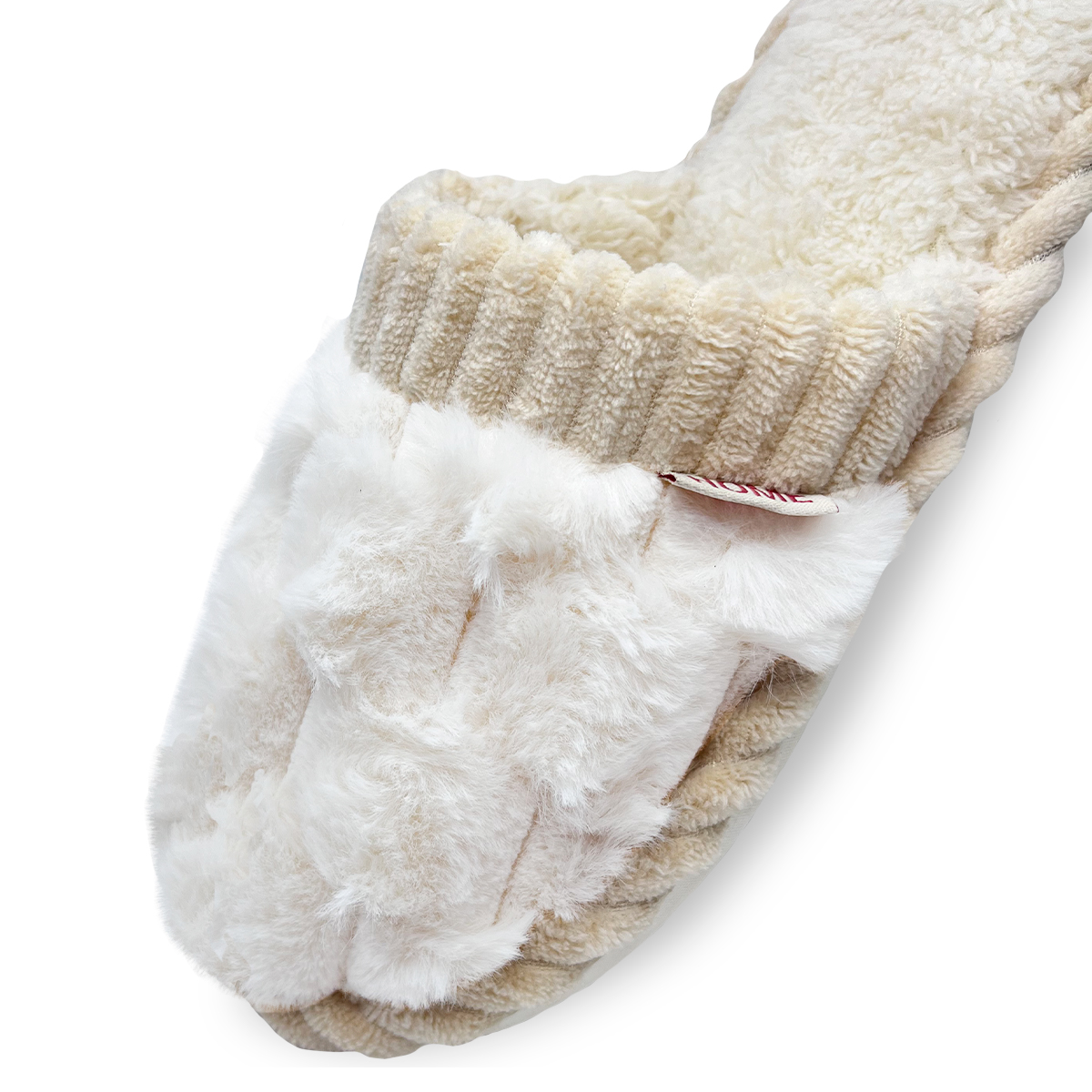 Foto 7 pulgar | Pantuflas Antideslizantes Shendy Vendy Blancas de Algodón para Mujer