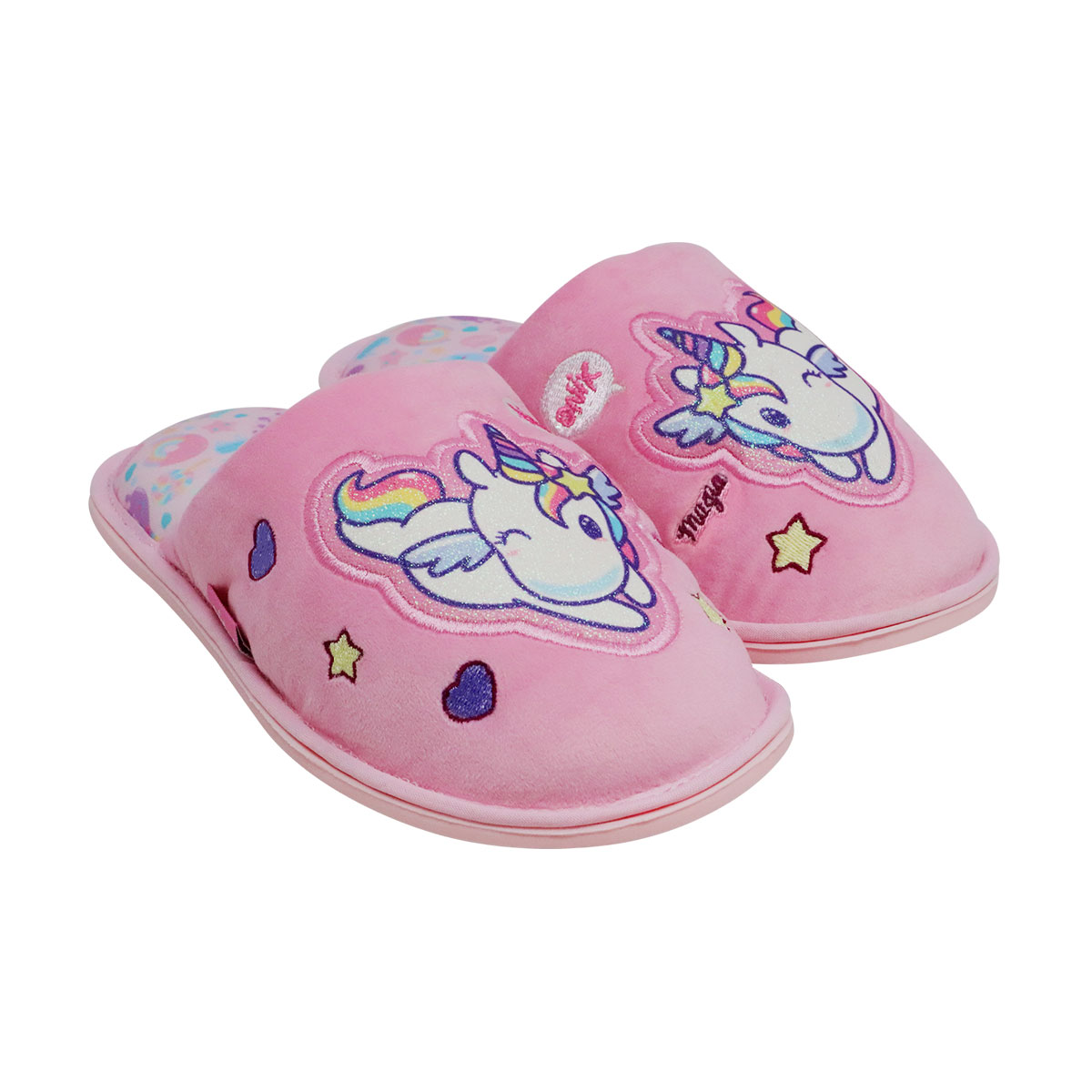 Foto 2 | Pantufla Onix Unicornio Rosa Para Mujer