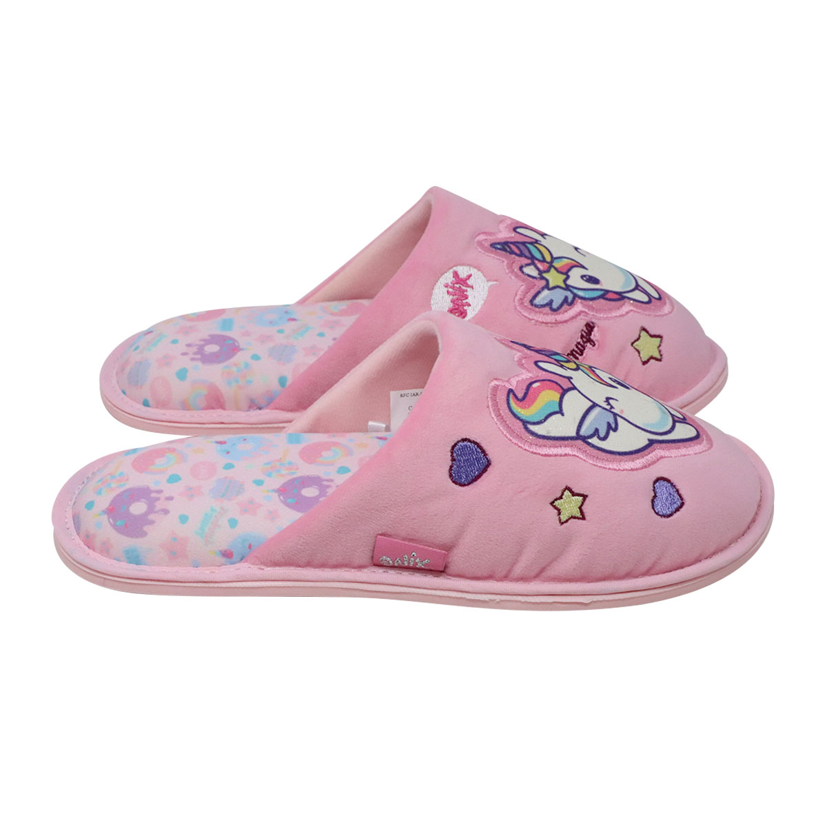 Foto 4 pulgar | Pantufla Onix Unicornio Rosa Para Mujer