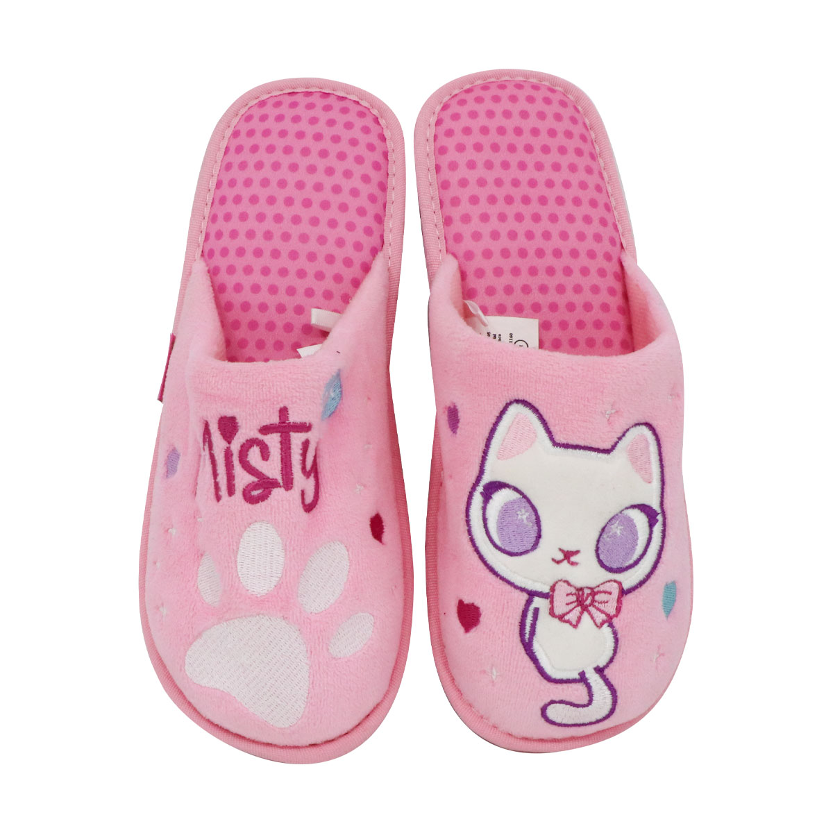 Pantufla Para Dama Onix Gatito Bordado