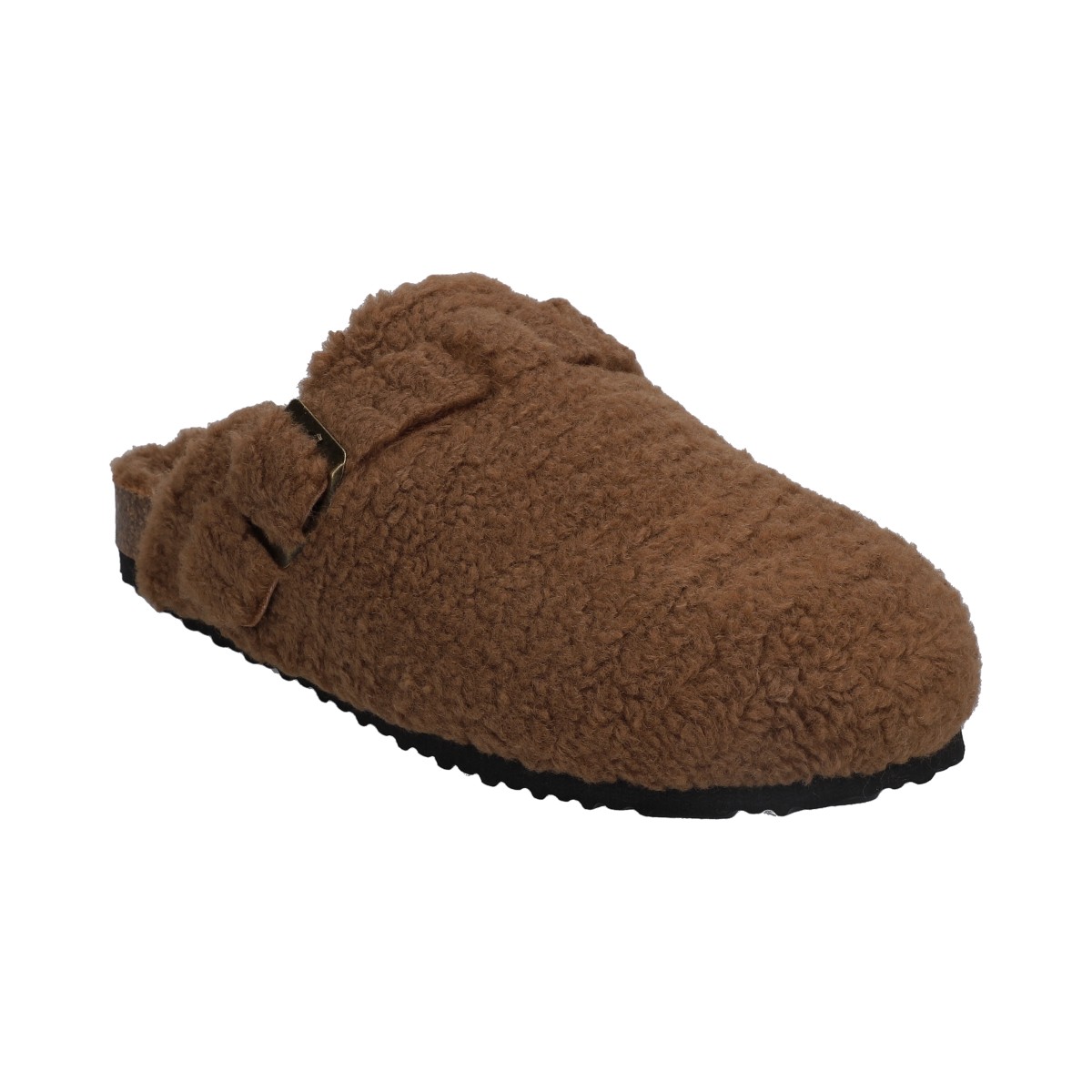 Pantufla Berlin Dama Café Corte Tipo Borrega