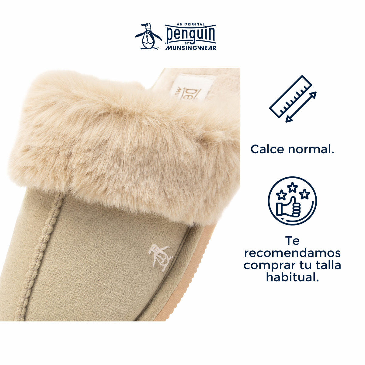 Foto 4 pulgar | Pantufla Original Penguin Style Celine Beige Para Dama