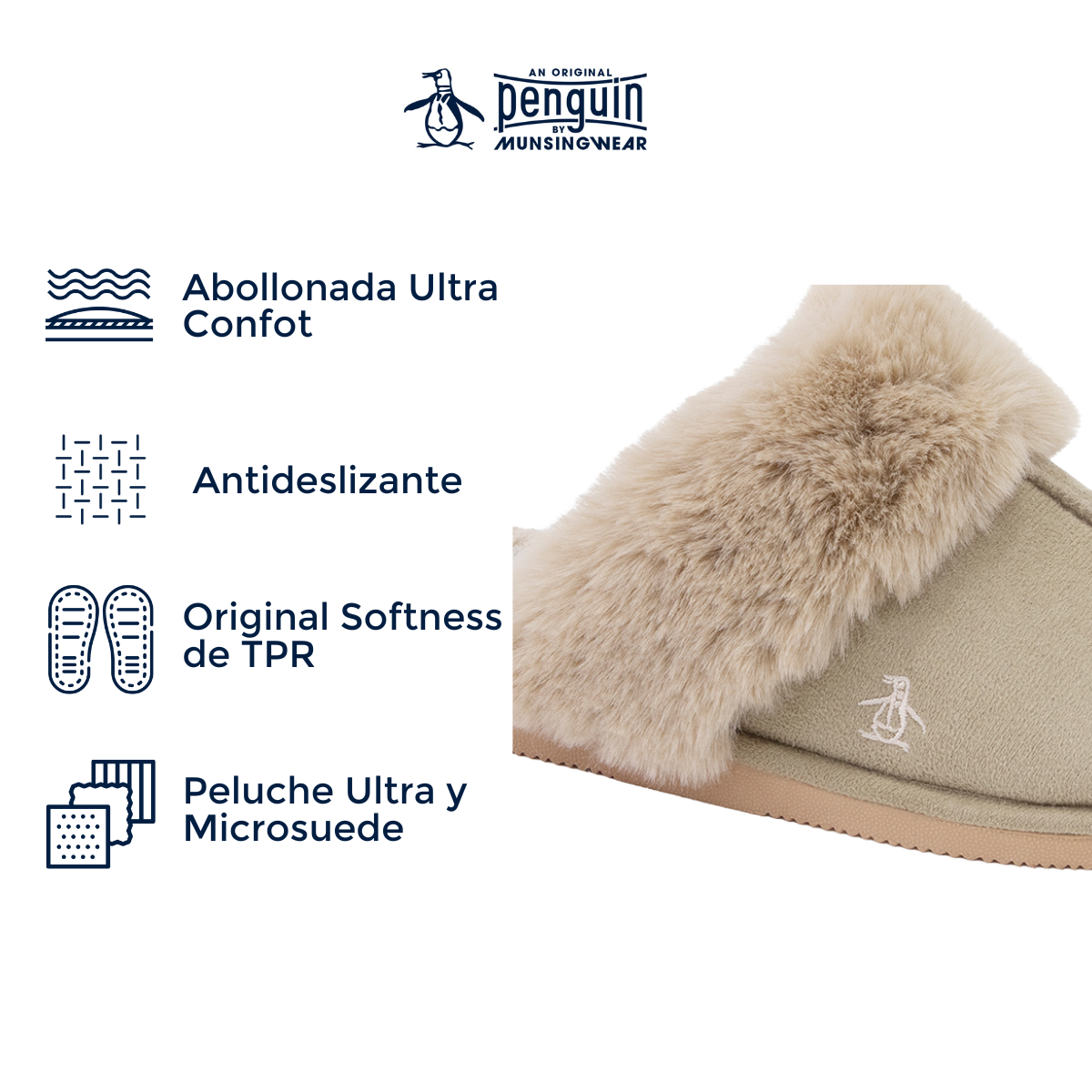 Foto 5 pulgar | Pantufla Original Penguin Style Celine Beige Para Dama