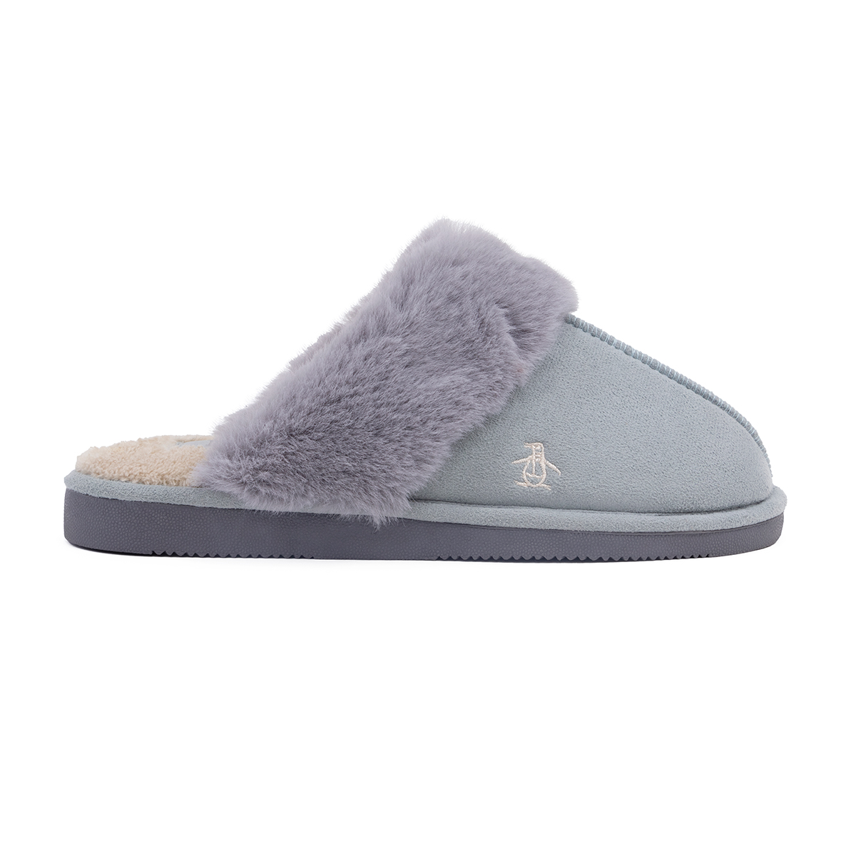 Foto 2 | Pantufla Original Penguin Style Celine Gris Para Dama