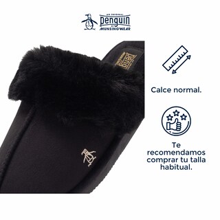 Foto 3 | Pantufla Original Penguin Style Celine Negro